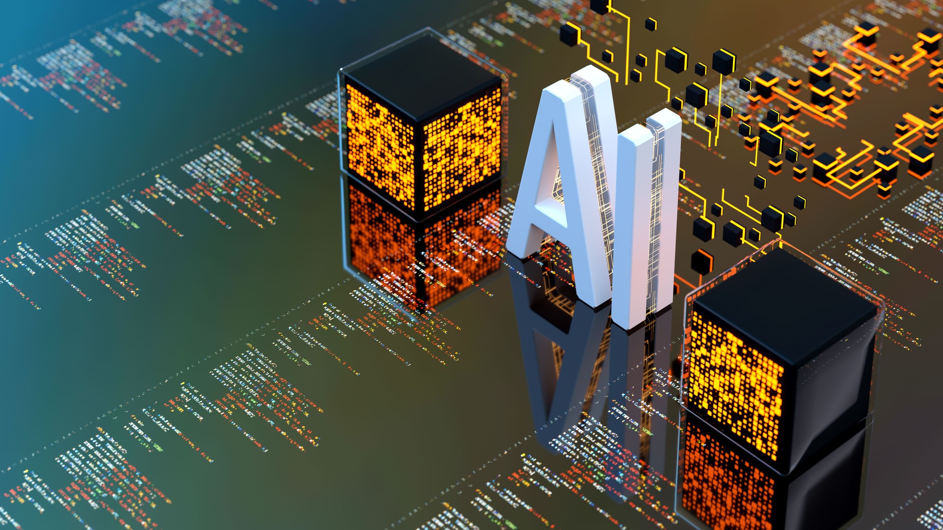AI Artificial Intelligence digital concept